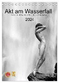 Akt am Wasserfall (Tischkalender 2024 DIN A5 hoch), CALVENDO Monatskalender - Thomas Bichler