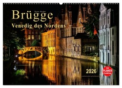 Cover-Bild zum Titel 'Brügge - Venedig des Nordens (Wandkalender 2026 DIN A2 quer), CALVENDO Monatskalender' von 'Peter Roder'