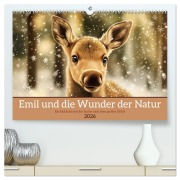 Cover-Bild zum Titel 'Emil und die Wunder der Natur (hochwertiger Premium Wandkalender 2026 DIN A2 quer), Kunstdruck in Hochglanz' von 'Daniela Tapper'