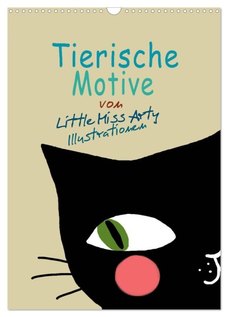 Tierische Motive von Little Miss Arty Illustrationen (Wandkalender 2027 DIN A3 hoch), CALVENDO Monatskalender - Juliane Mertens Eckhardt