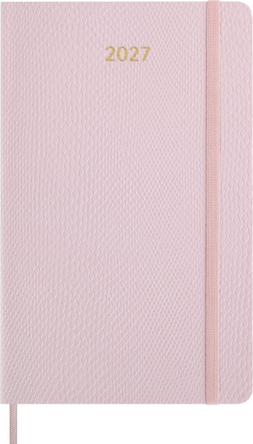 Moleskine Precious & Ethical 12 Monate Wochen Notizkalender 2027, L/A5, Liniert, Weicher Einband, Mamba Rose, mit Box - 