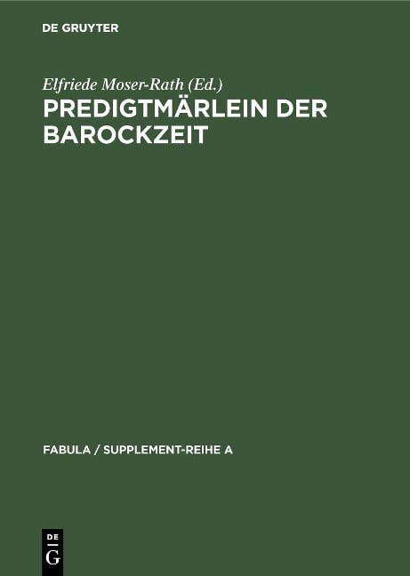 Predigtmärlein der Barockzeit - 