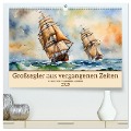 Großsegler aus vergangenen Zeiten (hochwertiger Premium Wandkalender 2025 DIN A2 quer), Kunstdruck in Hochglanz - Claudia Kleemann