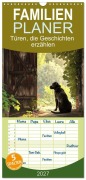 Cover-Bild zum Titel 'Familienplaner 2027 - Türen, die Geschichten erzählen mit 5 Spalten (Wandkalender, 21 x 45 cm) CALVENDO' von 'Daniela Tapper'