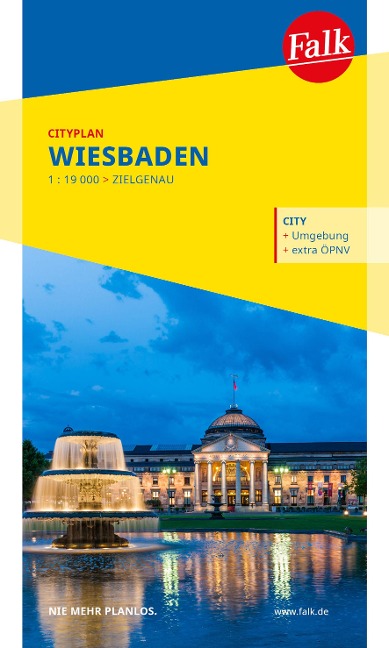 Falk Cityplan Wiesbaden 1:19.000 - 