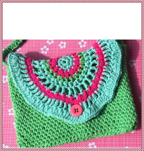 Häkelanleitung Mädchentasche 13x18 cm - Kerstin Münchehofe