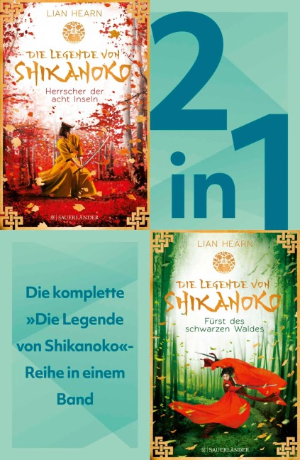 Die Legende von Shikanoko Band 1-2 in einem Bundle: Herrscher der acht Inseln / Fürst des schwarzen Waldes - Lian Hearn