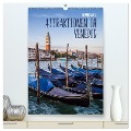 Attraktionen in Venedig / Terminplaner (hochwertiger Premium Wandkalender 2025 DIN A2 hoch), Kunstdruck in Hochglanz - Melanie Viola