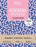 Geschenkpapier-Buch Color Power | 100% Recyclingpapier - 