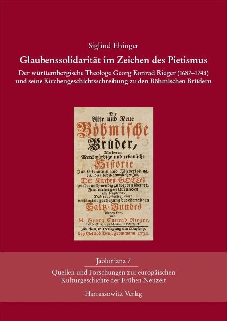 Glaubenssolidarität im Zeichen des Pietismus - Siglind Ehinger