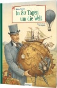 Cover-Bild zum Titel 'In 80 Tagen um die Welt' von 'Jules Verne, Arnica Esterl'