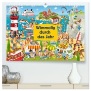 Cover-Bild zum Titel 'Wimmelig durch das Jahr (hochwertiger Premium Wandkalender 2026 DIN A2 quer), Kunstdruck in Hochglanz' von 'Marion Krätschmer'