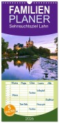 Cover-Bild zum Titel 'Familienplaner 2026 - Sehnsuchtsziel Lahn mit 5 Spalten (Wandkalender, 21 x 45 cm) CALVENDO' von 'U. Boettcher'