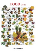 Food 2025 - Bildkalender 50x70 cm - mit kurzen Beschreibungen zu den Obst- und Gemüsesorten - Küchenkalender - Dumont - Posterkalender - 