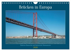 Cover-Bild zum Titel 'Brücken in Europa (Wandkalender 2026 DIN A4 quer), CALVENDO Monatskalender' von 'Frank Brehm'