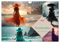 Cover-Bild zum Titel 'Strandzauber- Frauen in eleganten Kleidern (Wandkalender 2026 DIN A4 quer), CALVENDO Monatskalender' von 'Babett Paul - Babetts Bildergalerie'