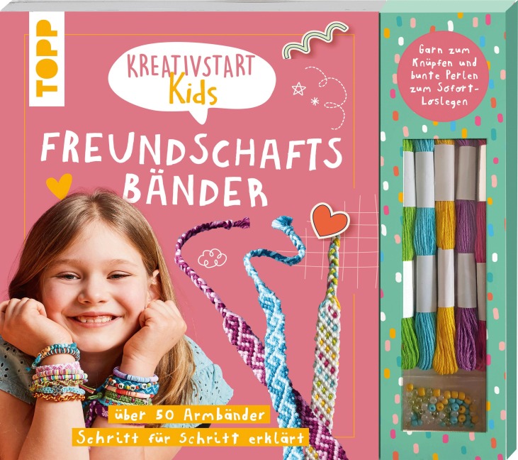 Kreativstart Kids Freundschaftsbänder. Anleitungsbuch und Material - Frechverlag