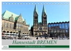 Cover-Bild zum Titel 'Hansestadt Bremen - Ein Stadtstaat an der Weser (Tischkalender 2026 DIN A5 quer), CALVENDO Monatskalender' von 'Günther Klünder'