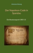 Cover-Bild zum Titel 'Der Napoleon-Code in Spandau' von 'Johannes Simang'
