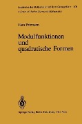 Cover-Bild zum Titel 'Modulfunktionen und quadratische Formen' von 'H. Petersson'