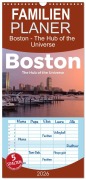 Familienplaner 2026 - Boston - The Hub of the Universe mit 5 Spalten (Wandkalender, 21 x 45 cm) CALVENDO - M. Scott