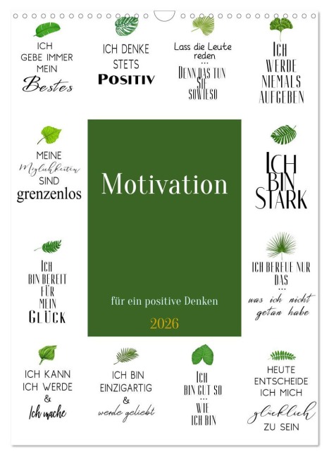 Motivation (Wandkalender 2026 DIN A3 hoch), CALVENDO Monatskalender - Steffen Gierok-Latniak