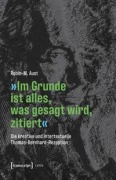Cover-Bild zum Titel ''Im Grunde ist alles, was gesagt wird, zitiert'' von 'Robin-M. Aust'