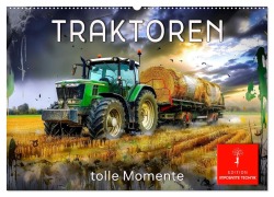 Cover-Bild zum Titel 'Traktoren - tolle Momente (Wandkalender 2026 DIN A2 quer), CALVENDO Monatskalender' von 'Peter Roder'