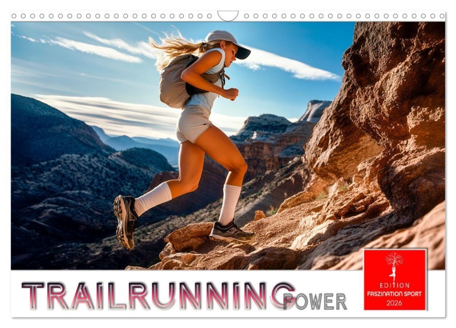 Trailrunning Power (Wandkalender 2026 DIN A3 quer), CALVENDO Monatskalender - Peter Roder
