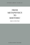 Cover-Bild zum Titel 'From Metaphysics to Rhetoric' von ''
