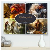 Cover-Bild zum Titel 'Nibelungenlied - Eine Sage von Sieg, Liebe und Verrat (hochwertiger Premium Wandkalender 2026 DIN A2 quer), Kunstdruck in Hochglanz' von 'Anja Frost'