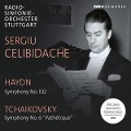 Cover-Bild zum Titel 'Sergiu Celibidache dirigiert Haydn & Tschaikowski' von 'Sergiu/Radio-Sinfonieorch. Stuttgart Celibidache'