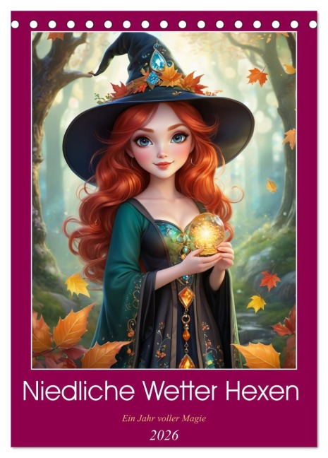 Niedliche Wetter Hexen (Tischkalender 2026 DIN A5 hoch), CALVENDO Monatskalender - Mythogalaxis Mythogalaxis