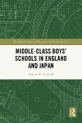Cover-Bild zum Titel 'Middle-Class Boys' Schools in England and Japan' von 'Robert W. Aspinall'