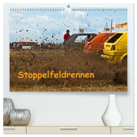Stoppelfeldrennen (hochwertiger Premium Wandkalender 2024 DIN A2 quer), Kunstdruck in Hochglanz - Norbert J. Sülzner NJS-Photographie