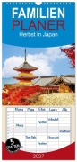 Cover-Bild zum Titel 'Familienplaner 2027 - Herbst in Japan mit 5 Spalten (Wandkalender, 21 x 45 cm) CALVENDO' von 'Nina Schwarze'