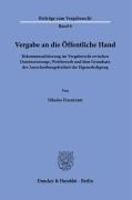 Cover-Bild zum Titel 'Vergabe an die Öffentliche Hand.' von 'Nikolas Eisentraut'