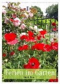 Ferien im Garten (Wandkalender 2025 DIN A2 hoch), CALVENDO Monatskalender - Gisela Kruse