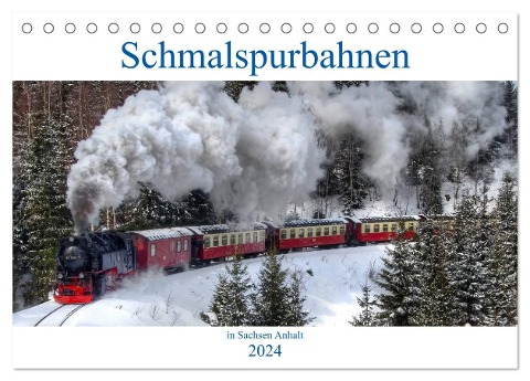 Schmalspurbahnen in Sachsen Anhalt (Tischkalender 2024 DIN A5 quer), CALVENDO Monatskalender - Steffen Gierok