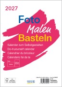 Cover-Bild zum Titel 'Foto-Malen-Basteln Bastelkalender A5 weiß 2027' von ''