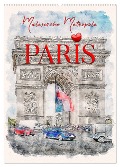 Paris - malerische Metropole (Wandkalender 2025 DIN A2 hoch), CALVENDO Monatskalender - Peter Roder