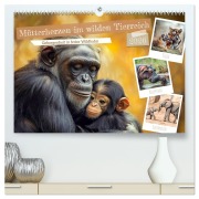 Mütterherzen im wilden Tierreich (hochwertiger Premium Wandkalender 2026 DIN A2 quer), Kunstdruck in Hochglanz - Melanie Viola