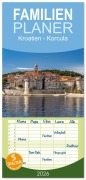 Cover-Bild zum Titel 'Familienplaner 2026 - Kroatien - Korcula mit 5 Spalten (Wandkalender, 21 x 45 cm) CALVENDO' von 'Peter Schickert'
