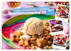 Cover-Bild zum Titel 'Naschkatzenträume - Sündhaft leckere Desserts mit einfachen Rezepten (Tischkalender 2026 DIN A5 quer), CALVENDO Monatskalender' von 'Fred Schimak'