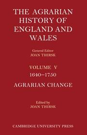 The Agrarian History of England and Wales 2 Part Set: Volume 5, 1640-1750 - 