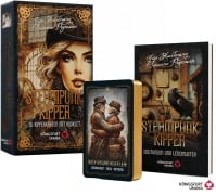 Cover-Bild zum Titel 'Steampunk Kipper - 36 Kipperkarten und 144-seitiges Booklet (Cyberpunk)' von 'Lisa Hartmann, Susanne Peymann'