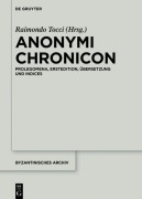 Cover-Bild zum Titel 'Anonymi Chronicon' von ''