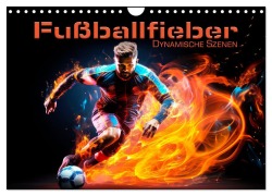 Cover-Bild zum Titel 'FUßBALLFIEBER Dynamische Szenen (Wandkalender 2026 DIN A4 quer), CALVENDO Monatskalender' von 'Melanie Viola'