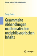 Cover-Bild zum Titel 'Gesammelte Abhandlungen mathematischen und philosophischen Inhalts' von 'Georg Cantor'