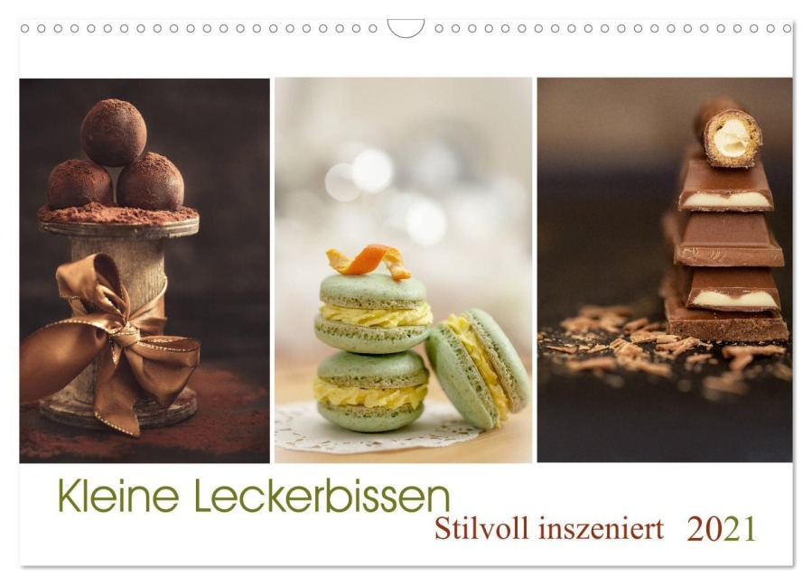 Kleine Leckerbissen - Stilvoll inszeniert (Wandkalender 2025 DIN A3 quer), CALVENDO Monatskalender - Linda Geisdorf